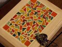 PODLOŽKA POD SVÍČKU/HRNEK - SKLO 2