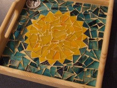 PODLOŽKA POD SVÍČKU/HRNEK - SKLO 2