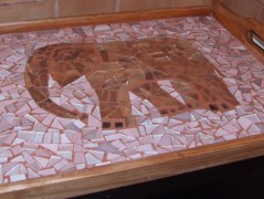 PODLOŽKA POD SVÍČKU/HRNEK - SKLO 2