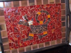 PODLOŽKA POD SVÍČKU/HRNEK - SKLO 2