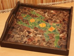 PODLOŽKA POD SVÍČKU/HRNEK - SKLO 2