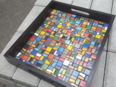 PODLOŽKA POD SVÍČKU/HRNEK - SKLO 2