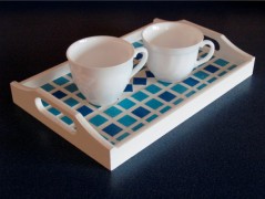 PODLOŽKA POD SVÍČKU/HRNEK - SKLO 2