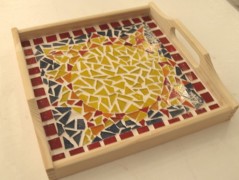 PODLOŽKA POD SVÍČKU/HRNEK - SKLO 2