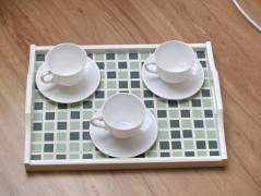 PODLOŽKA POD SVÍČKU/HRNEK - SKLO 2