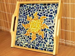 PODLOŽKA POD SVÍČKU/HRNEK - SKLO 2