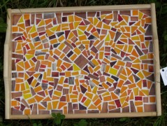 PODLOŽKA POD SVÍČKU/HRNEK - SKLO 2