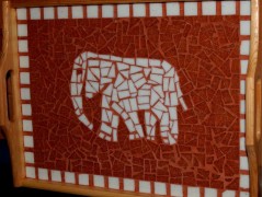 PODLOŽKA POD SVÍČKU/HRNEK - SKLO 2