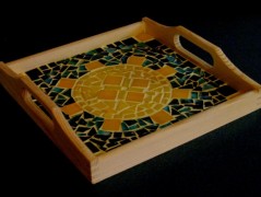 PODLOŽKA POD SVÍČKU/HRNEK - SKLO 2