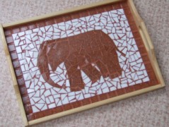 PODLOŽKA POD SVÍČKU/HRNEK - SKLO 2