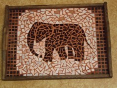 PODLOŽKA POD SVÍČKU/HRNEK - SKLO 2