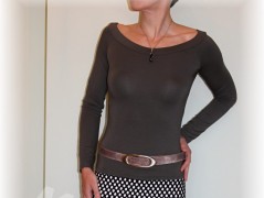 Šaty s řasením v pase vz.701