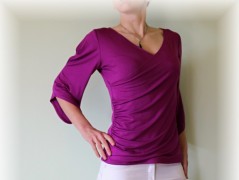 Šaty s řasením v pase vz.701