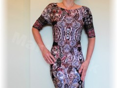 Šaty s řasením v pase vz.701