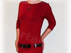 Šaty s řasením v pase vz.701