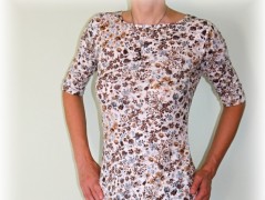 Šaty s řasením v pase vz.701