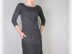 Šaty s řasením v pase vz.701