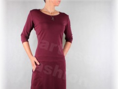 Šaty s řasením v pase vz.701