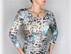 Šaty s řasením v pase vz.701