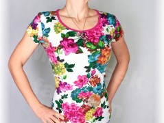 Šaty s řasením v pase vz.701