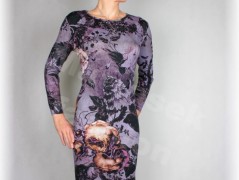 Šaty s řasením v pase vz.701