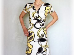 Šaty s řasením v pase vz.701