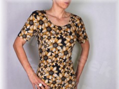 Šaty s řasením v pase vz.701