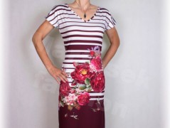 Šaty s řasením v pase vz.701