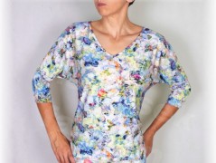 Šaty s řasením v pase vz.701