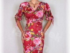 Šaty s řasením v pase vz.701