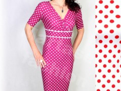 Šaty s řasením v pase vz.701