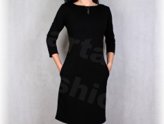 Šaty s řasením v pase vz.701