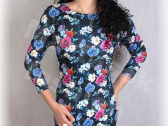 Šaty s řasením v pase vz.701