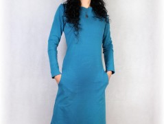 Šaty s řasením v pase vz.701