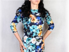 Šaty s řasením v pase vz.701