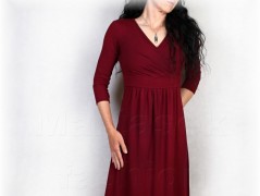 Šaty s řasením v pase vz.701