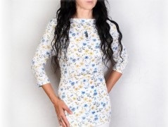 Šaty s řasením v pase vz.701