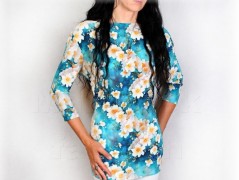 Šaty s řasením v pase vz.701