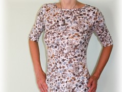 Šaty s řasením v pase vz.701