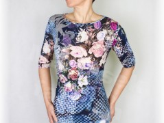 Šaty s řasením v pase vz.701