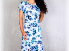 Šaty s řasením v pase vz.701