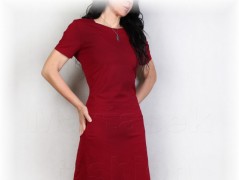 Šaty s řasením v pase vz.701