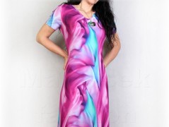 Šaty s řasením v pase vz.701