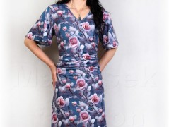 Šaty s řasením v pase vz.701