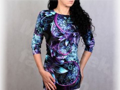 Šaty s řasením v pase vz.701