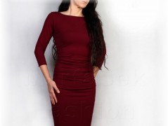 Šaty s řasením v pase vz.701