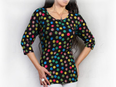 Šaty s řasením v pase vz.701