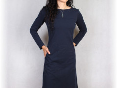 Šaty s řasením v pase vz.701