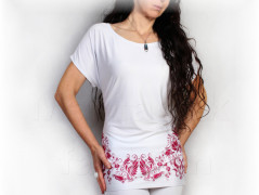 Šaty s řasením v pase vz.701