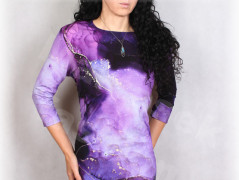 Šaty s řasením v pase vz.701